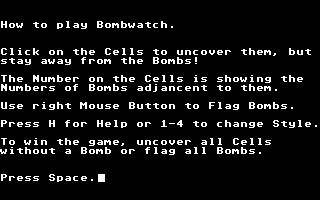 Bombwatch atari screenshot